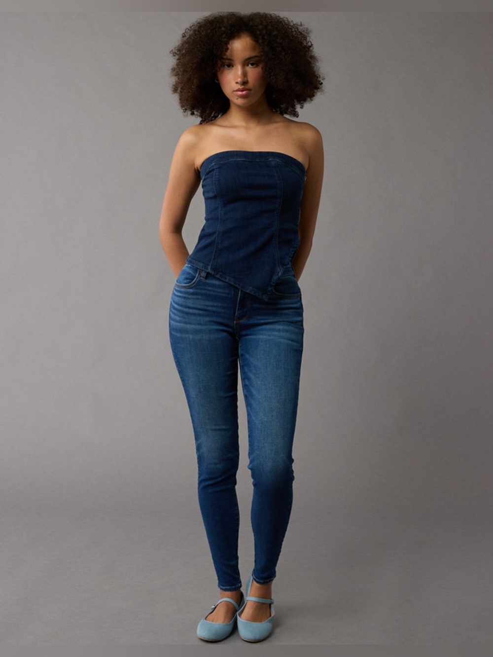 American Eagle Curvy High-Waisted Jegging Next Level Stretch Size 18 Regular